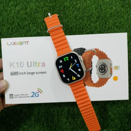 K10 Ultra Smartwatch | 4G Sim Card with Calling Function| Black - Image 2